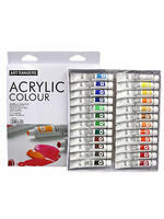 Без бренда «Коробка 24 шт.: Акриловые краски «Две картинки» 24 шт. по 12 мл, проф. пигмент» в Балашихе  в интернет-магазине  Без бренда «Коробка 24 шт.: Акриловые краски «Две картинки» 24 шт. по 12 мл, проф. пигмент» в Балашихе