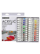 Без бренда «Коробка 24 шт.: Акриловые краски «Две картинки» 24 шт. по 12 мл, проф. пигмент» в Балашихе 