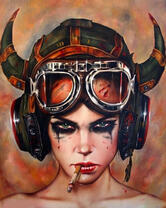 Без бренда «Девушка в шлеме с сигаретой» в Балашихе 