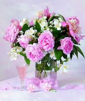 Без бренда «Нежный букетик с розами и настойка» в Балашихе 