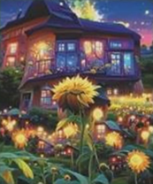 Без бренда «Сказочный домик и поле подсолнухов» в Балашихе в интернет-магазине  Без бренда «Сказочный домик и поле подсолнухов» в Балашихе