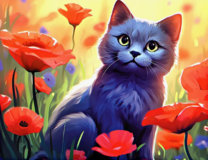 Без бренда «Серый котик и маки» в Балашихе 