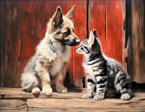 Без бренда «Знакомство котенка и щенка» в Балашихе 