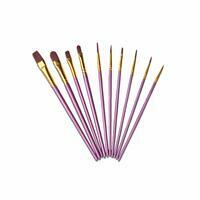 Без бренда «Коробка 250 шт.: Кисти для рисования набор (10 шт) сиреневые» в Балашихе 